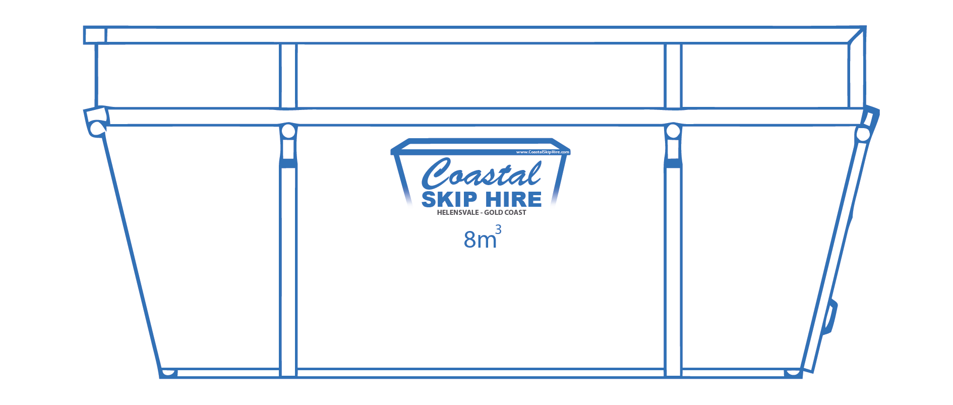 8 Cubic Metre Bin